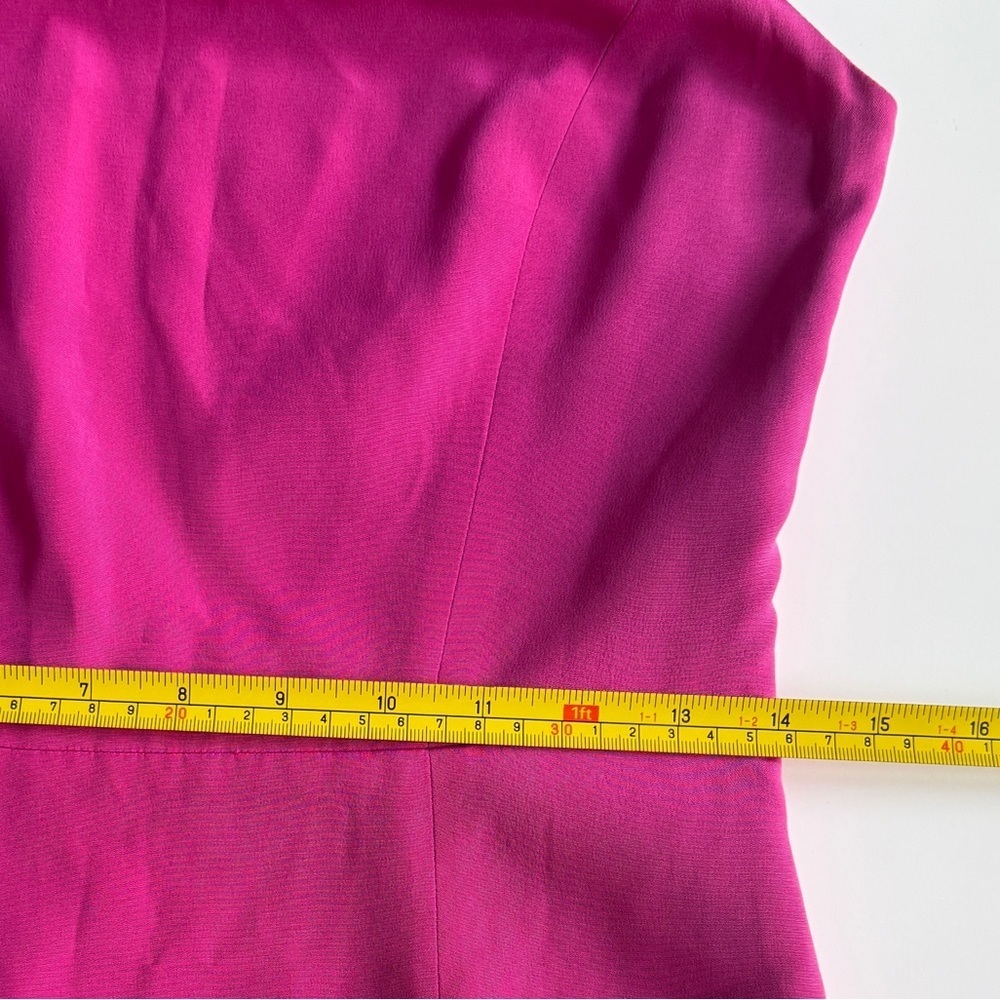 Tibi New York 100% Silk Pink Mini Dress Sz 4 Open Back Cocktail Party Barbie - Picture 4 of 11